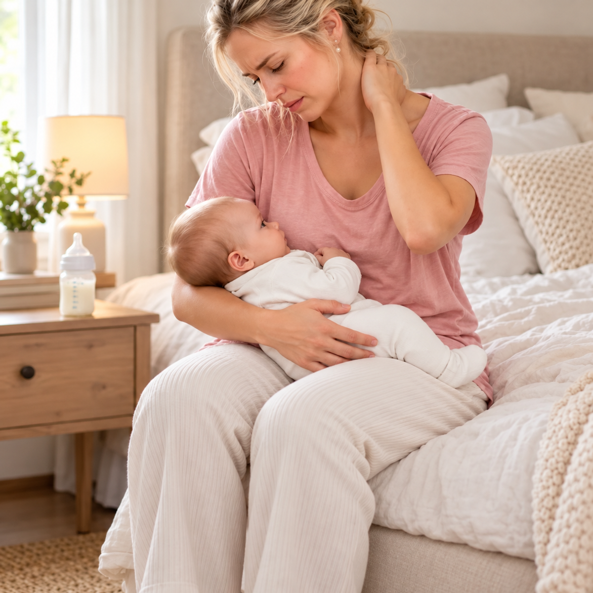 Before feeding with support