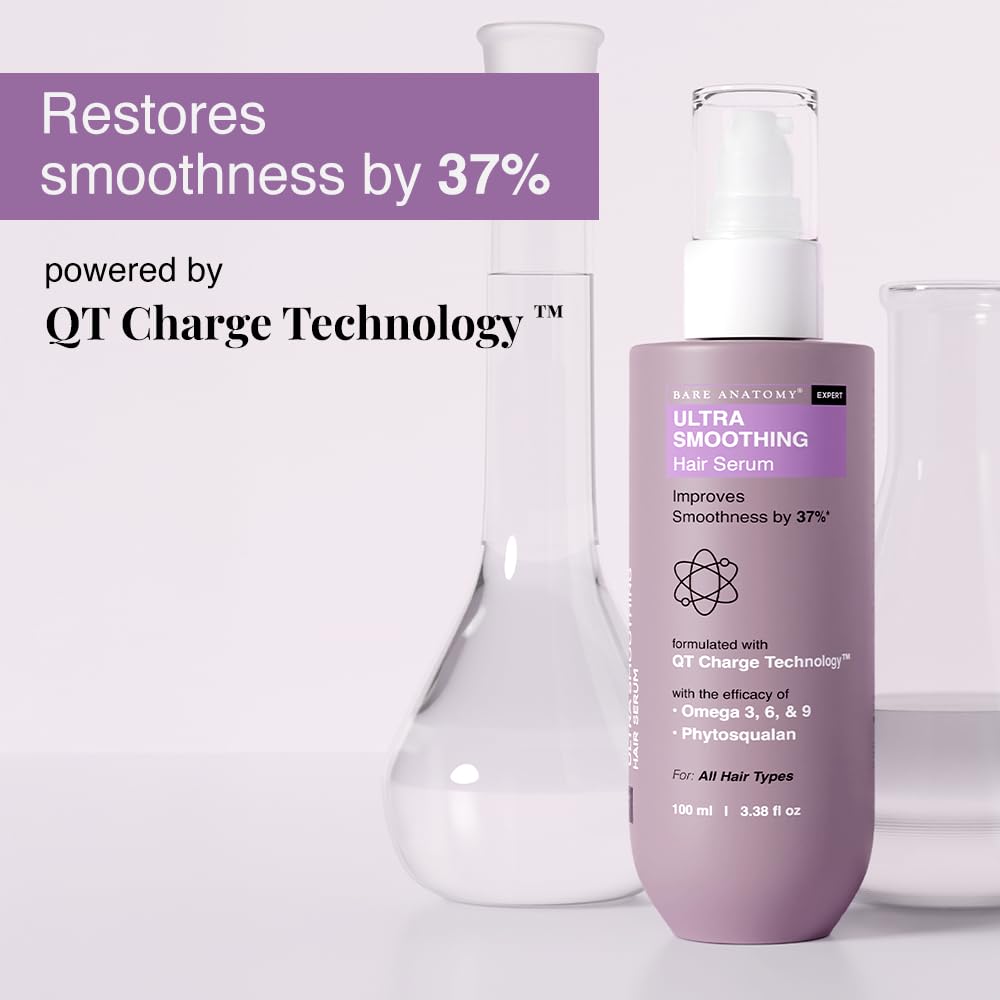 Ultra Smoothing Hair Serum Powered by Carbohydrate Complex & Niacinamide | Women & Men | 100 Ml