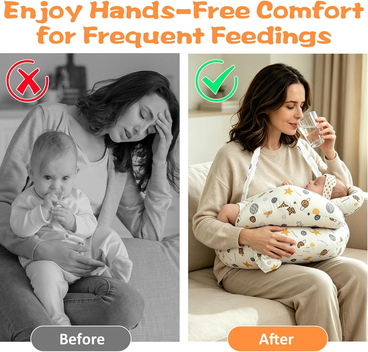 Skinomo Hands-Free Nursing Pillow™